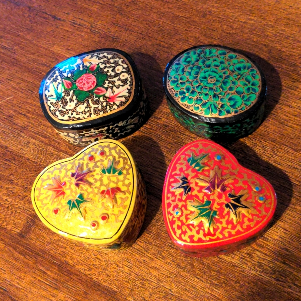 Trinket boxes.  Selling as a set of 4